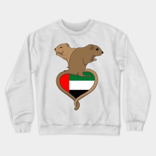 Gerbil United Arab Emirates UAE (dark) Crewneck Sweatshirt